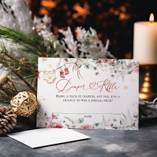 Santa Baby Weihnachtsdusche Neutral Windeln Begleitkarte