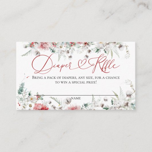 Santa Baby Weihnachtsdusche Neutral Windeln Begleitkarte (Vorderseite)