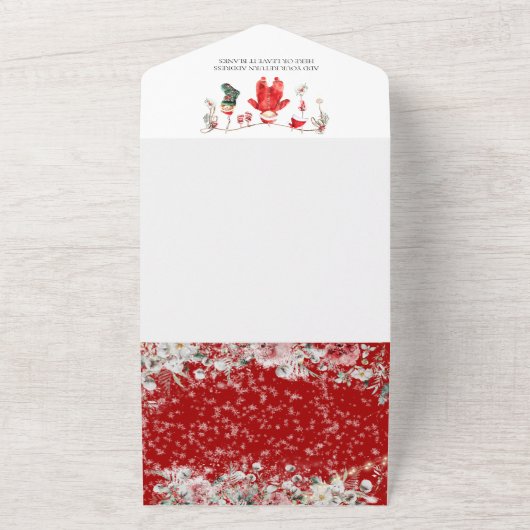 Santa Baby Weihnachtsduschgeschlecht neutral All In One Einladung