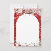 Santa Baby Weihnachtsduschgeschlecht neutral Dankeskarte (Rückseite)