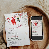 Santa Baby Weihnachtsduschgeschlecht neutral Einladung