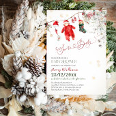 Santa Baby Weihnachtsduschgeschlecht neutral Einladung