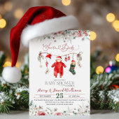 Santa Baby Weihnachtsduschgeschlecht neutral Einladung