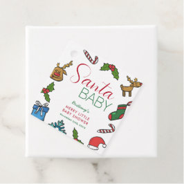 Santa Baby Weihnachtsgeschlecht Neutral Baby Dusch Geschenkanhänger