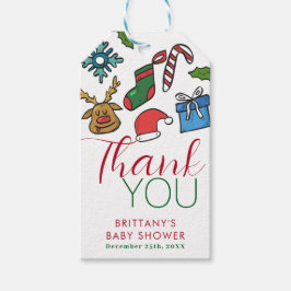 Santa Baby Weihnachtsgeschlecht Neutral Baby Dusch Geschenkanhänger