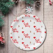 Santa Baby Winter Baby Dusche Pappteller