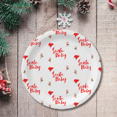 Santa Baby Winter Baby Dusche Pappteller