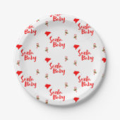 Santa Baby Winter Baby Dusche Pappteller (Vorderseite)