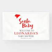 Santa Baby Winter Baby Dusche Willkommen Banner (Horizontal)