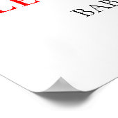 Santa Baby Winter Baby Dusche Willkommen Poster (Ecke)