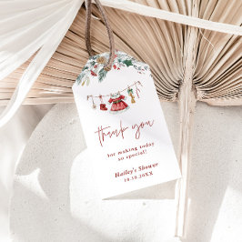 Santa Baby Winter Baby Shower Thank You Tag Geschenkanhänger