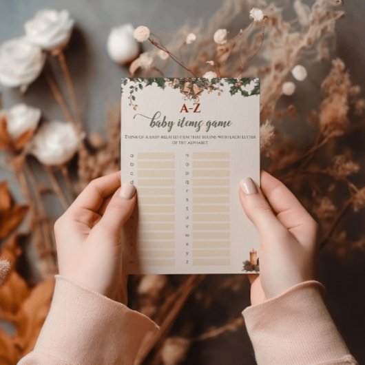 Santa Baby Winter Red Green Baby Items Game Flyer