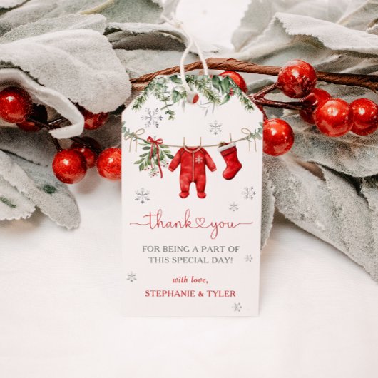 Santa Baby Winter Weihnachtsdusche Gefallen Geschenkanhänger