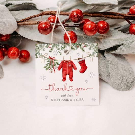 Santa Baby Winter Weihnachtsdusche Geschenkanhänger