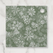 Santa Baby Winter Weihnachtsdusche Geschenkanhänger (Rückseite)