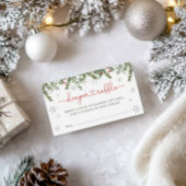 Santa Baby Winter Weihnachtskalender Begleitkarte