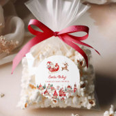 Santa Baby Winter Wonderland Baby Dusche Runder Aufkleber