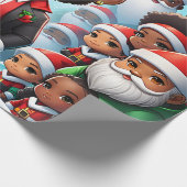 Santa Baby! Wrapping Geschenkpapier (Ecke)