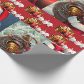 Santa Baby Wrapping Paper Geschenkpapier (Ecke)