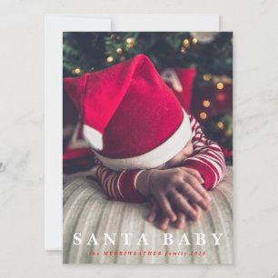 Santa-Babyreisekarte Feiertagskarte