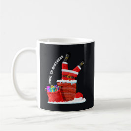 Santa Back in Business — Funny Christmas Chimney Kaffeetasse