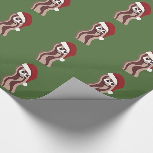 Santa Bacon Geschenkpapier (Ecke)