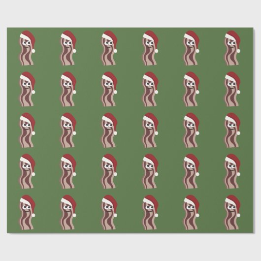 Santa Bacon Geschenkpapier (Flach)