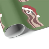 Santa Bacon Geschenkpapier (Rolleneckpunkt)