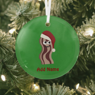Santa Bacon Ornament Aus Glas