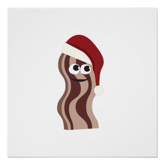 Santa Bacon Poster (Vorderseite)