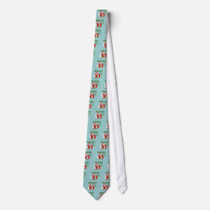 santa bags empty santa cartoon on TIE Krawatte