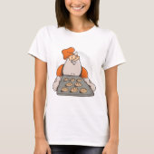 Santa Baking Cookies T - Shirt (Vorderseite)