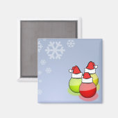 Santa Balls Magnet (Vorderseite/Rückseite)