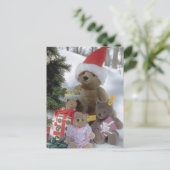 Santa Bär Feiertagspostkarte (Stehend Vorderseite)