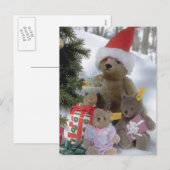 Santa Bär Feiertagspostkarte (Vorne/Hinten)
