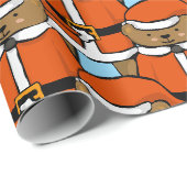 Santa Bär Geschenkpapier (Rolleneckpunkt)