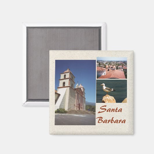 Santa Barbara 3 Foto Magnet Vorlage (Vorderseite/Rückseite)
