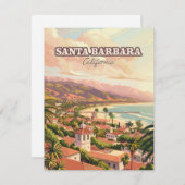 Santa Barbara Beach Central Coast California Card (Vorne/Hinten)