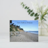 Santa Barbara Beach Postcard Postkarte (Stehend Vorderseite)