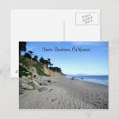 Santa Barbara Beach Postcard Postkarte (Vorne/Hinten)