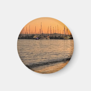 Santa Barbara bei Sonnenuntergang Magnet