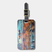 Santa Barbara, CA Gepäckmarke Gepäckanhänger (Vorderseite vertikal)