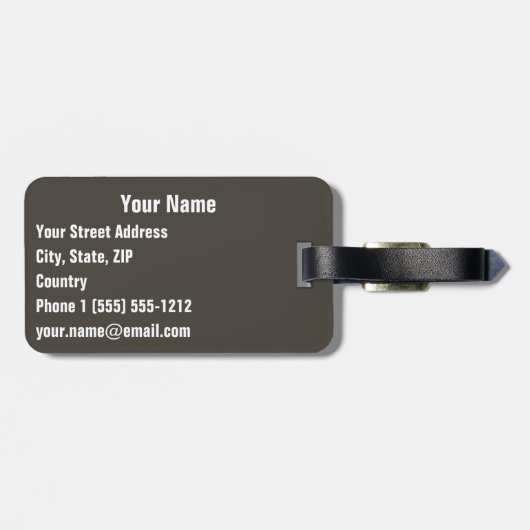 Santa Barbara, CA Gepäckmarke Gepäckanhänger (Rückseite horizontal)