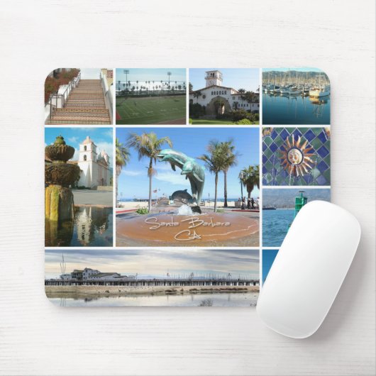 Santa Barbara, CA-Mausunterlage Mousepad (Mit Mouse)