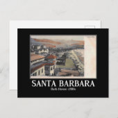 Santa Barbara CA Panorama View 1910er Postkarte (Vorne/Hinten)