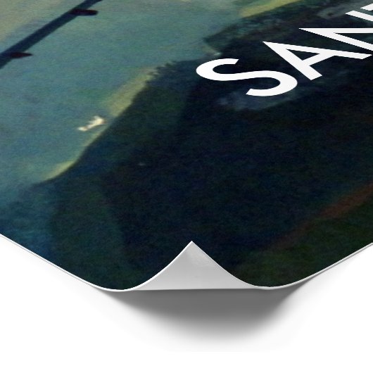 Santa Barbara, CA, USA Poster (Ecke)