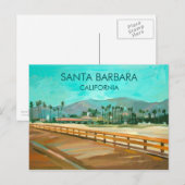 Santa Barbara, CA, USA Postkarte (Vorne/Hinten)