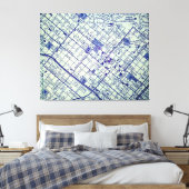 SANTA BARBARA, CA Vintag Map Leinwanddruck (Insitu (Schlafzimmer))