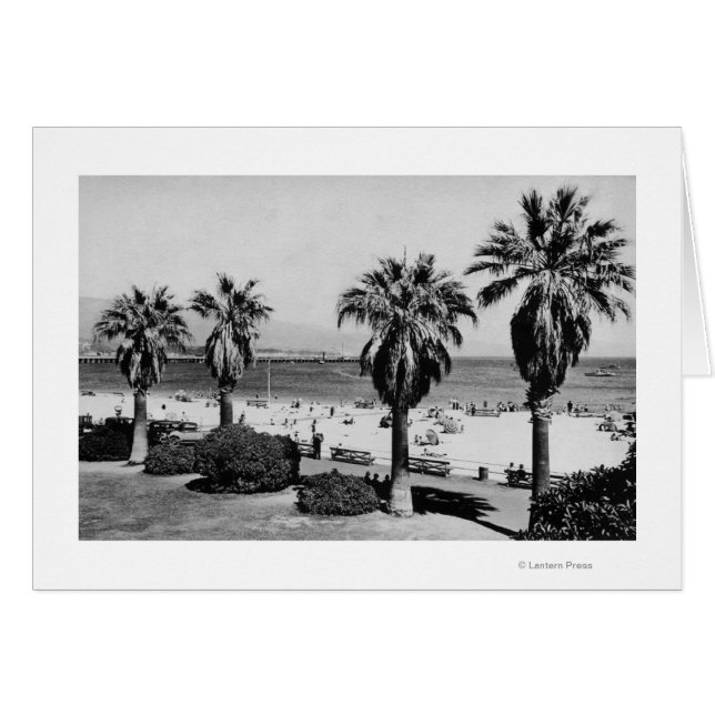 Santa Barbara, CA West Beach View Foto (Vorderseite (Horizontal))