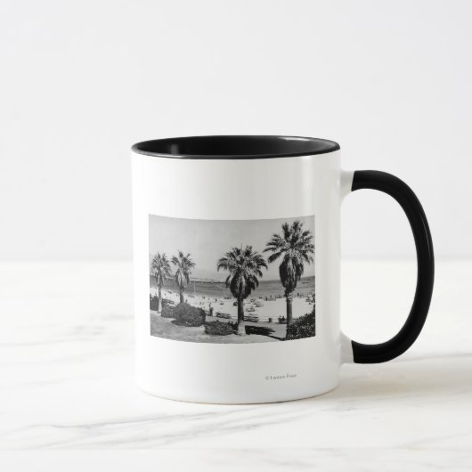 Santa Barbara, CA West Beach View Foto Tasse (Rechts)